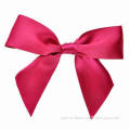 Satin Ribbon Bow, Made of Polyester Satin Ribbon, Available in Various Colors and Sizes